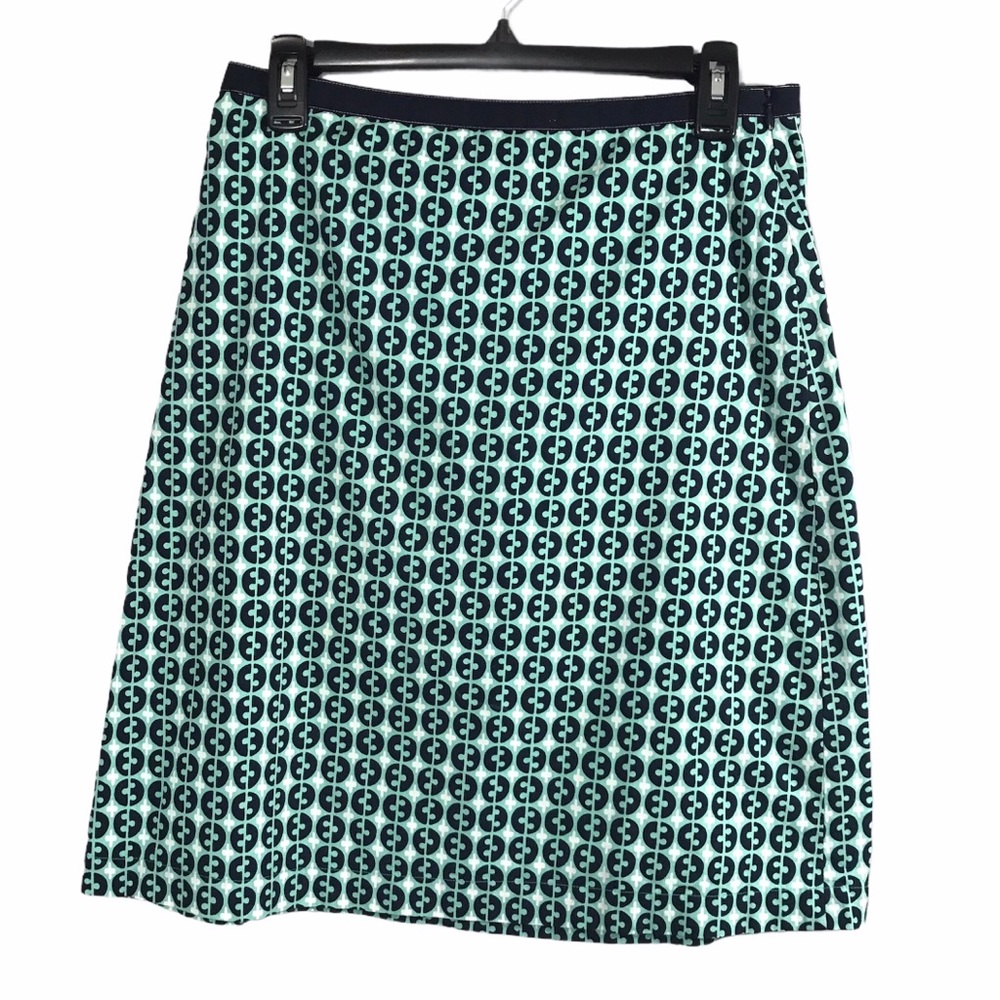 Boden Geometric Print Cotton Skirt Lined WG523